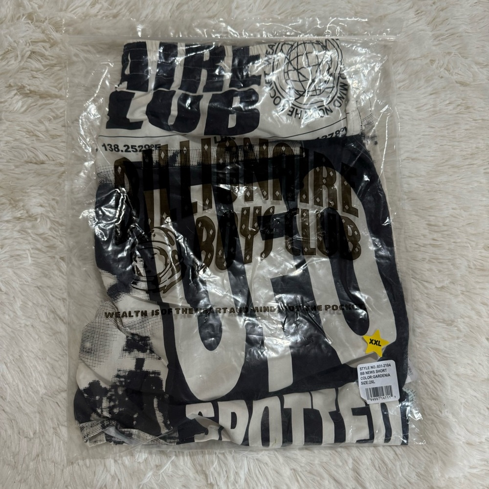 Billionaire Boys Club Monochrome Graphic Shorts